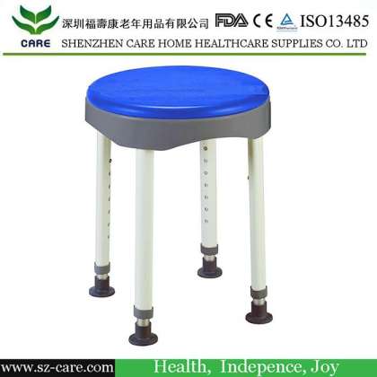 Swivel Plastic Water-Proof Round Shower Chair for Bathroom Safety Equipment